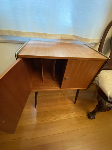Mid-Century Modern Record Storage Cabinet